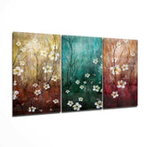 Daisies Glass Wall Art.